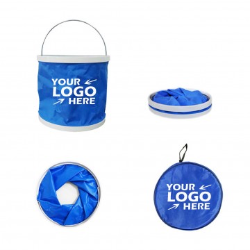 2.5 Gallon Capacity Collapsible Bucket with Zippered Storage Bag